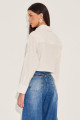 Camisa Cropped Linho Belly Branco