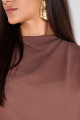Blusa Crepe Matilde Chocolate
