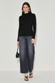Blusa Canelada Bruna Preto