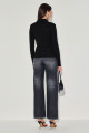 Blusa Canelada Bruna Preto