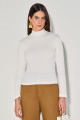 Blusa Canelada Bruna Off White