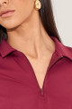 Blusa Polo Josie Bordô