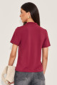 Blusa Polo Josie Bordô