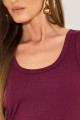 Blusa Regata Rib Caetana Vinho