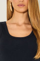 Blusa Regata Rib Caetana Preto
