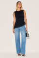 Blusa Canelada Inez Preto