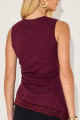 Blusa Canelada Inez Vinho