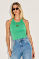 Blusa Canelada Keylla Verde