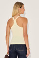 Blusa Canelada Keylla Manteiga