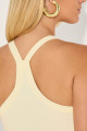 Blusa Canelada Keylla Manteiga