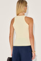 Blusa Canelada Elen Manteiga