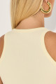 Blusa Canelada Elen Manteiga