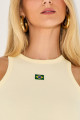 Blusa Canelada Elen Manteiga