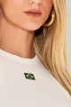 Blusa Canelada Elen Off White