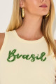 Blusa Canelada Samanta Manteiga