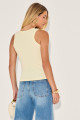 Blusa Canelada Samanta Manteiga