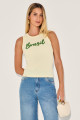 Blusa Canelada Samanta Manteiga