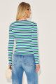 Blusa Listrada Rafaelli Verde Bandeira