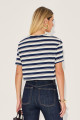 Camiseta Listrada Yarin Marinho