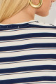 Camiseta Listrada Yarin Marinho