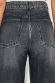 Calça Denim Reta Jacqueline Black