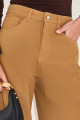 Calça Sarja Barrel Kaline Camelo