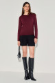 Blusa Tricot Rosane Vinho
