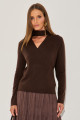 Blusa Tricô Kassia Marrom