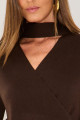 Blusa Tricô Kassia Marrom