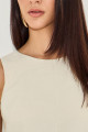 Blusa Alfaiataria Taty Areia
