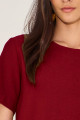 Blusa Alfaiataria Sorelle Bordô