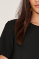 Blusa Alfaiataria Sorelle Preto 