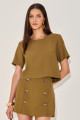 Shorts Alfaiataria Sorelle Verde Oliva