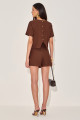 Shorts Alfaiataria Sorelle Chocolate 