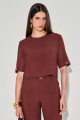 Blusa Martingale Arielle Chocolate