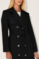 Trench Coat Sarja Úrsula Preto