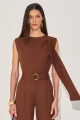 Blusa Alfaiataria Thai Chocolate