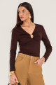 Blusa Ribana Ella Café