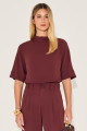 Blusa Alfaiataria Lorenza Chocolate