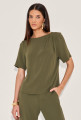 Blusa Alfaiataria Pam Verde Militar