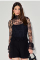 Blusa Renda Amelie Preto