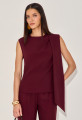 Blusa Alfaiataria Thai Bordô