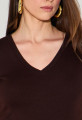 Blusa Canelada Naila Café