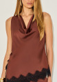 Blusa Crepe Yara Chocolate