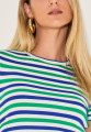 Blusa Listrada Ivi Verde Bandeira